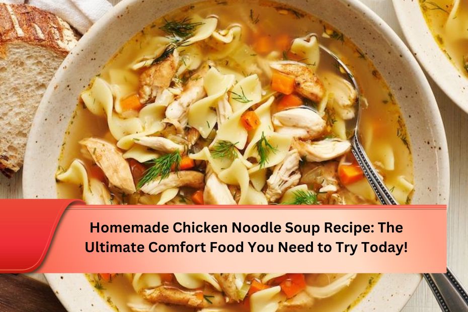 Homemade Chicken Noodle Soup Recipe