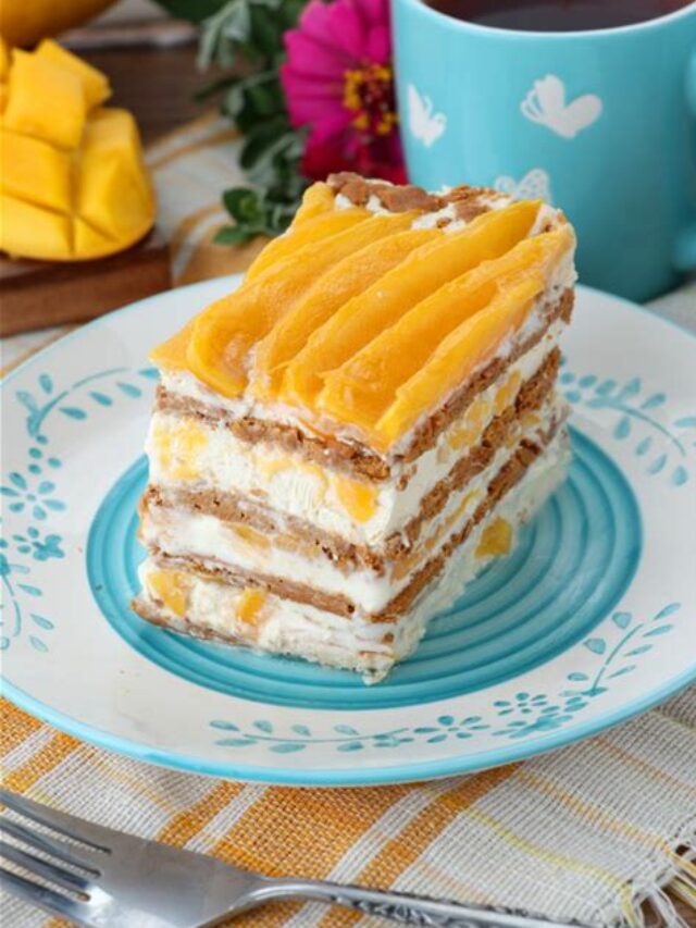 Frozen Mango Float (Filipino Icebox Dessert) Recipe