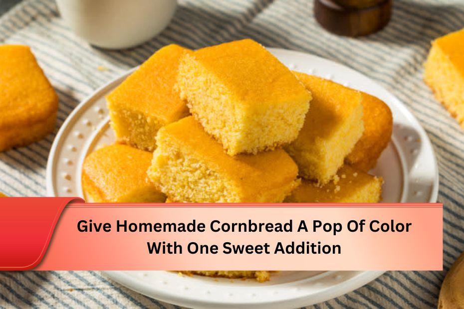 Give Homemade Cornbread A Pop Of Color With One Sweet Addition