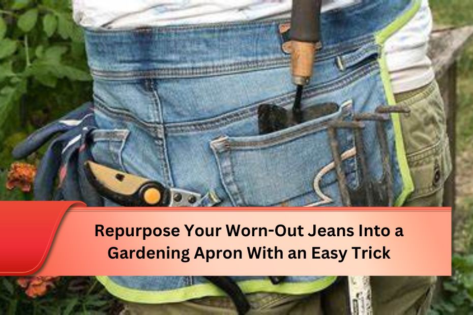 Repurpose Your Worn-Out Jeans Into a Gardening Apron With an Easy Trick