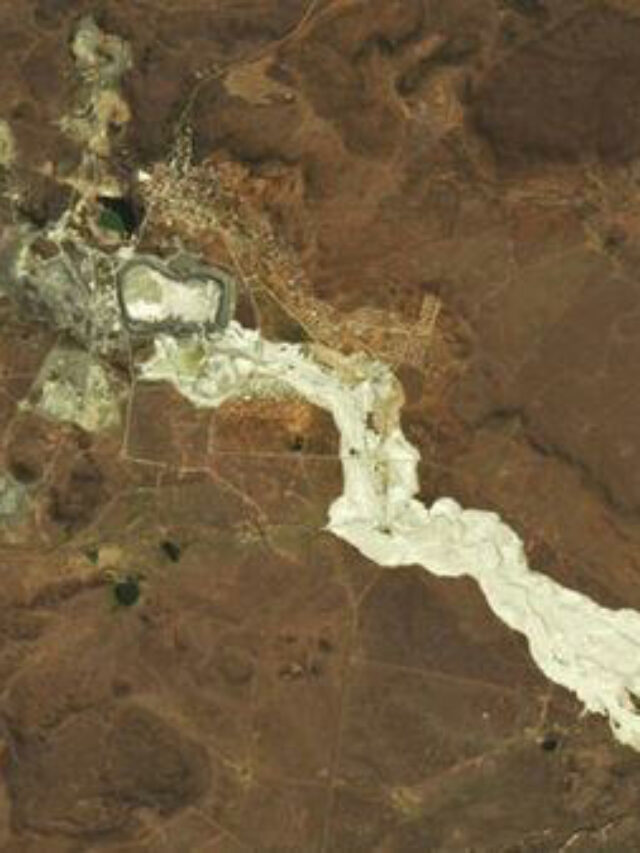 NASA images reveal full extent of toxic golden river devastating region